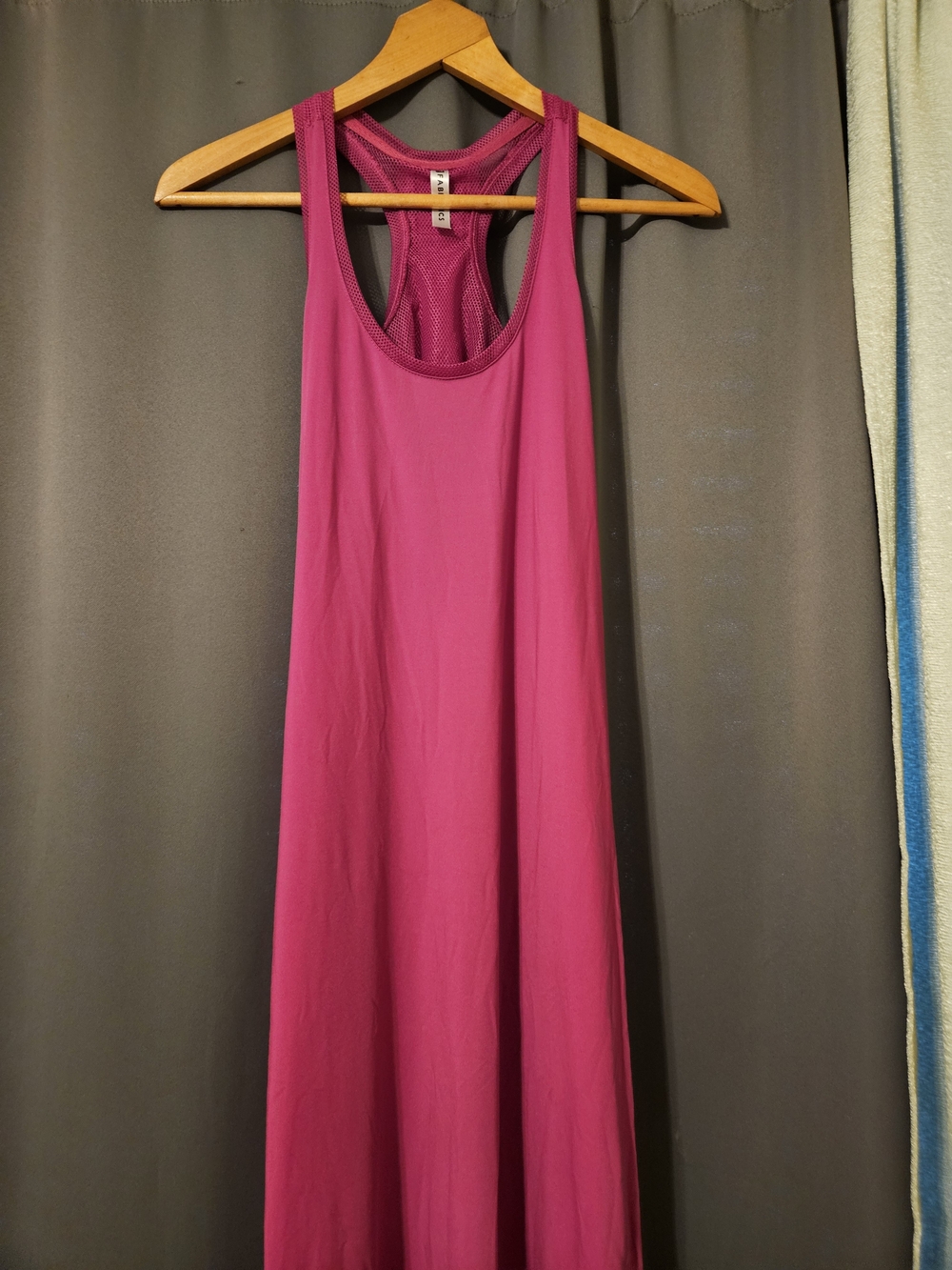 Fabletics Magenta Racerback Maxi Dress